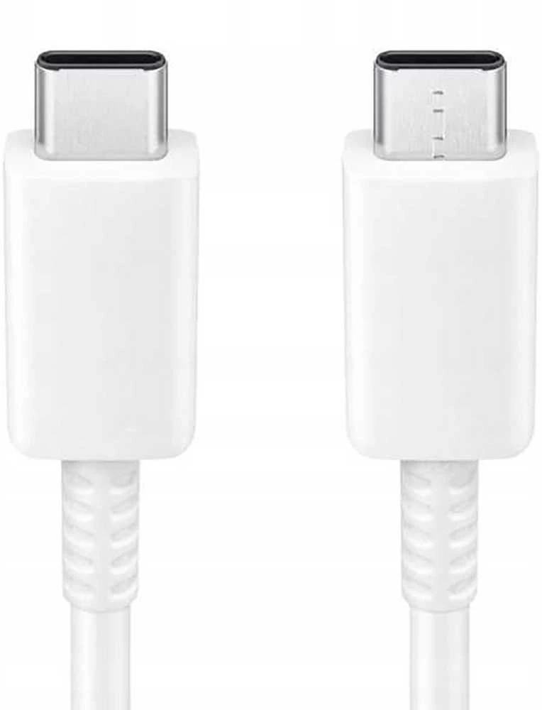 112803 EP-DA705BWE Samsung USB-C/USB-C Data Cable 3A 1m baltos spalvos (OOB Bulk pakuotė)