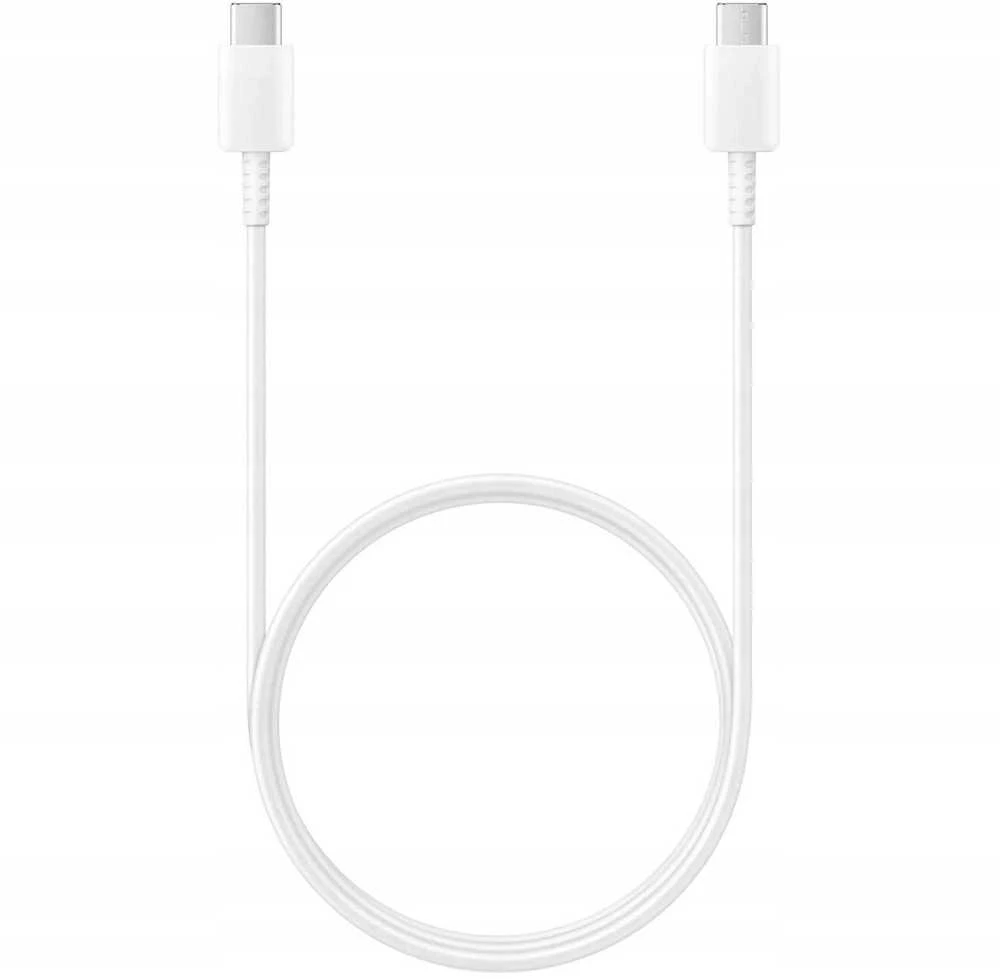 112803 EP-DA705BWE Samsung USB-C/USB-C Data Cable 3A 1m baltos spalvos (OOB Bulk pakuotė)