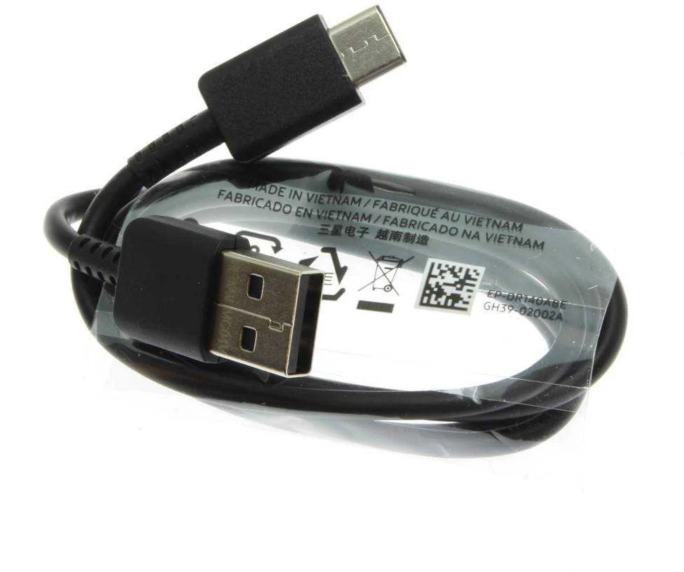 112803 EP-DR140ABE Samsung USB-C duomenų kabelis 0.8m juodos spalvos (Bulk)