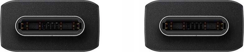 112803 EP-DW767JBE Samsung USB-C/USB-C duomenų kabelis 3A 1.8m juodos spalvos (OOB Bulk)