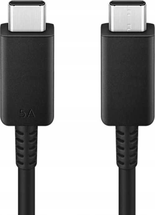 112803 EP-DW767JBE Samsung USB-C/USB-C duomenų kabelis 3A 1.8m juodos spalvos (OOB Bulk)