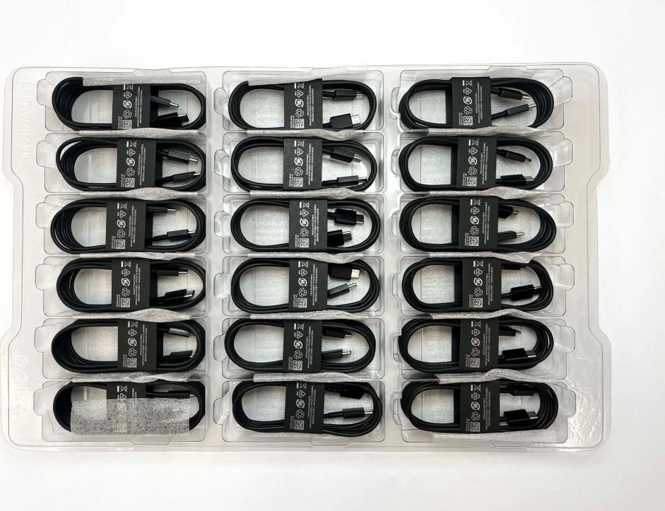 112803 EP-DW767JBE Samsung USB-C/USB-C duomenų kabelis 3A 1.8m juodos spalvos (OOB Bulk)