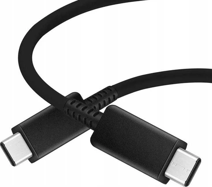 112803 EP-DW767JBE Samsung USB-C/USB-C duomenų kabelis 3A 1.8m juodos spalvos (OOB Bulk)