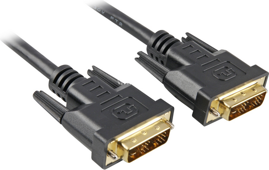 Sharkoon Adapteris DVI-D -> DVI-D (24+1) juodas 2m