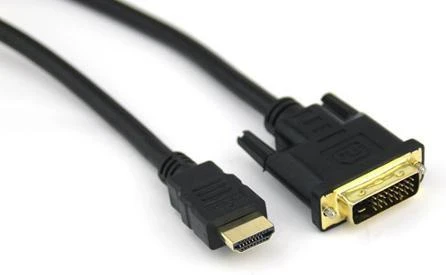 Sharkoon 1m - HDMI/DVI-D - 1 m - HDMI - DVI-D - Male - Male - 1920 x 1080 pikselių