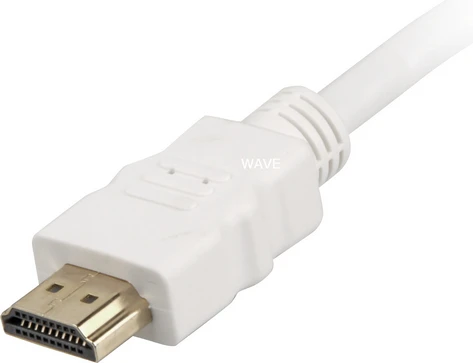 Sharkoon High Speed HDMI-Kabelis su Ethernet (baltas, 1 metras)