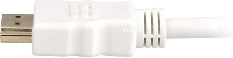 Sharkoon High Speed HDMI-Kabelis su Ethernet (baltas, 1 metras)