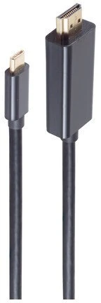 Kabelis Shiverpeaks HDMI USB 3.1 Typ C 1m (BS10-57025)