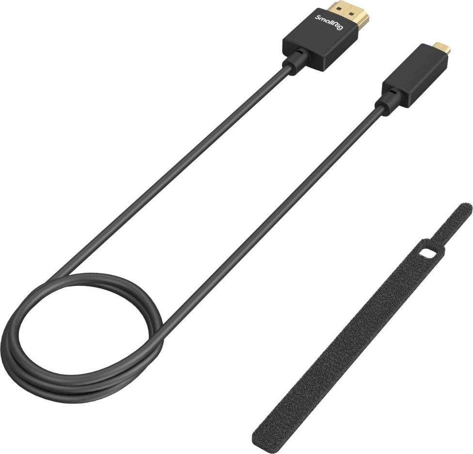 „SmallRig 4795“ itin plonas 4K HDMI duomenų kabelis nuo D iki A 100 cm