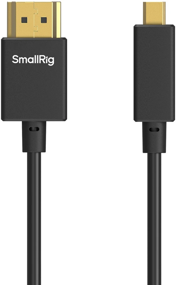 „SmallRig 4795“ itin plonas 4K HDMI duomenų kabelis nuo D iki A 100 cm