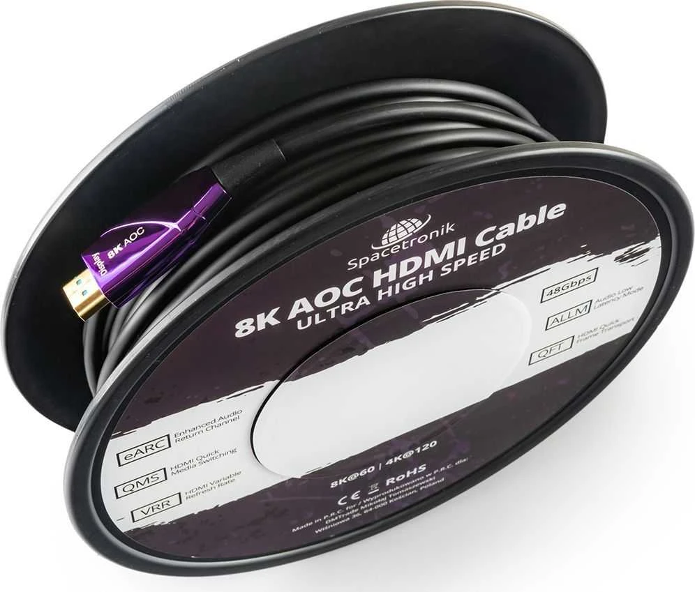 Spacetronik optinis kabelis UHS AOC HDMI 2.1 SH-OX150 15 m