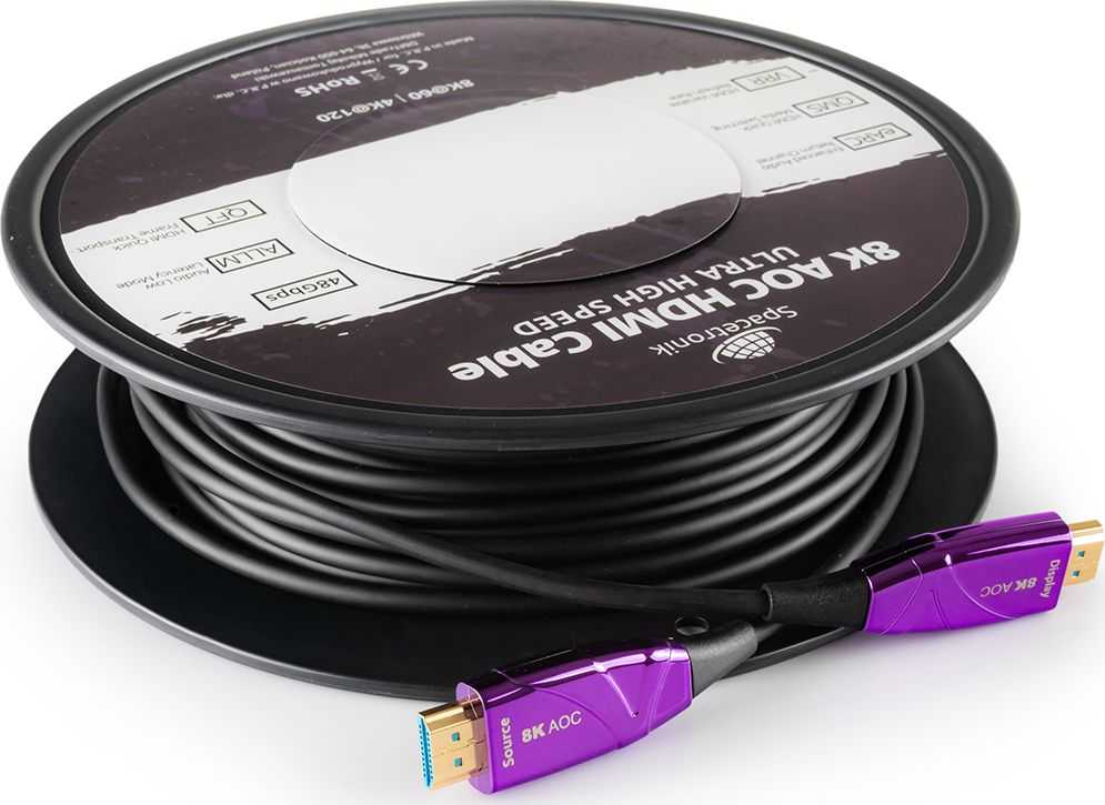 Spacetronik optinis kabelis UHS AOC HDMI 2.1 SH-OX200 20 m