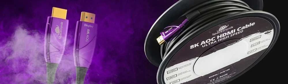 Spacetronik UHS AOC HDMI 2.1 optinis kabelis SH-OX500 50 m