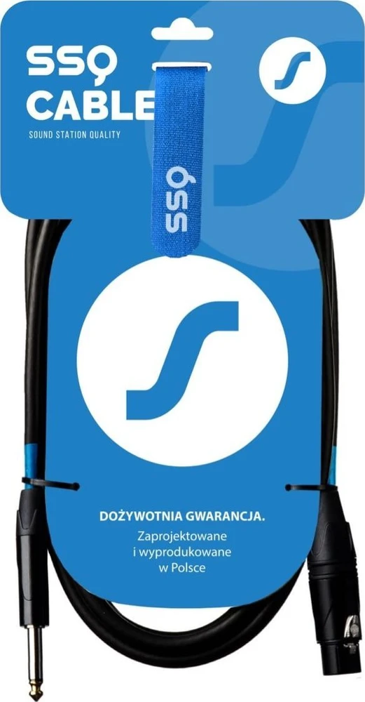 sound station quality (ssq) SSQ kabelis XZJM1 - mono lizdas - XLR moteriškas kabelis, 1 metras