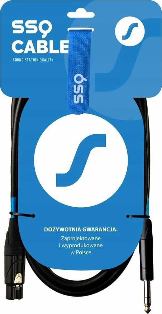SOUND STATION QUALITY (SSQ) SSQ XLRJS3 - XLR lizdas - Jack stereo 6,3 mm laidas , 3 m