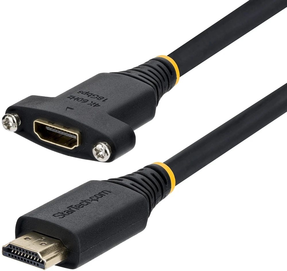 StarTech HDMI 2.0 M-F skydinis kabelis 1,8 m (HDMI2PNLFM-180CM)