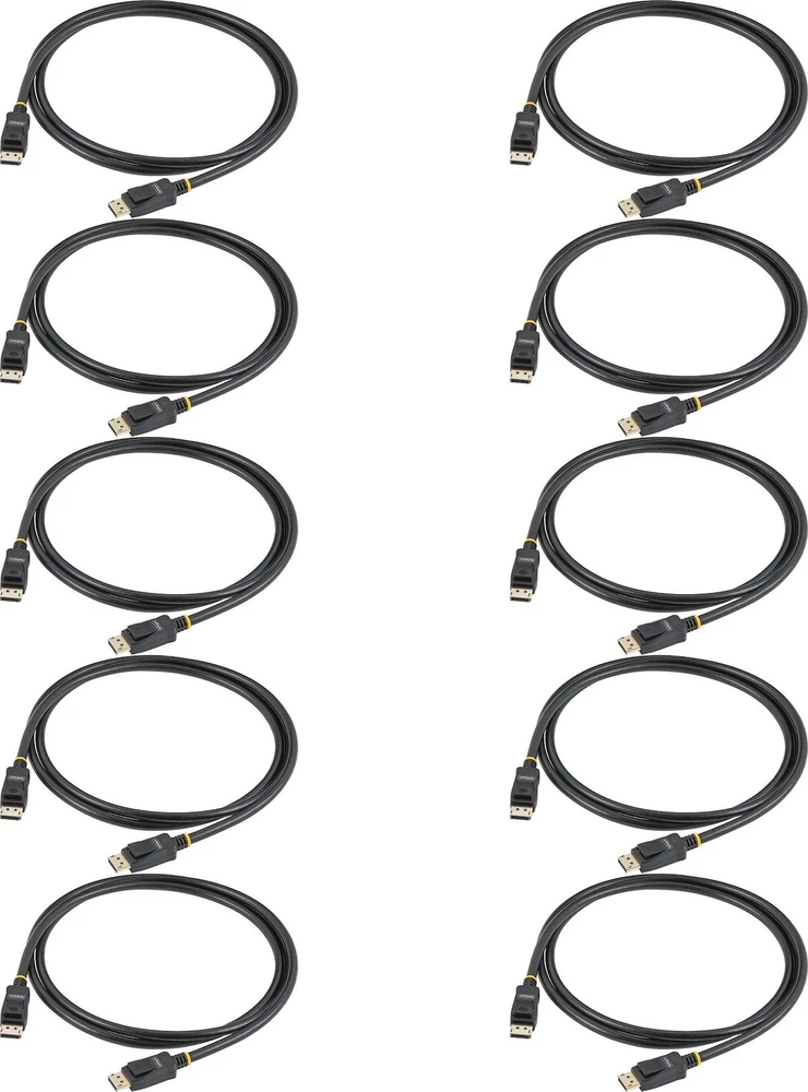 „StarTech“ 2 m DP 1.2 laidas – 10 vnt. pakuotėje.