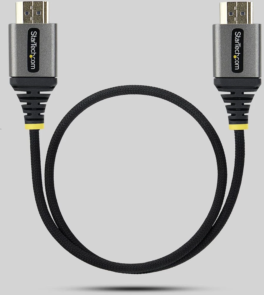 Kabelis StarTech HDMI 0,5 m HDMI Typu A (Standard) juoda, sidabrinė (HDMI2-FLEX-4K60-50C)