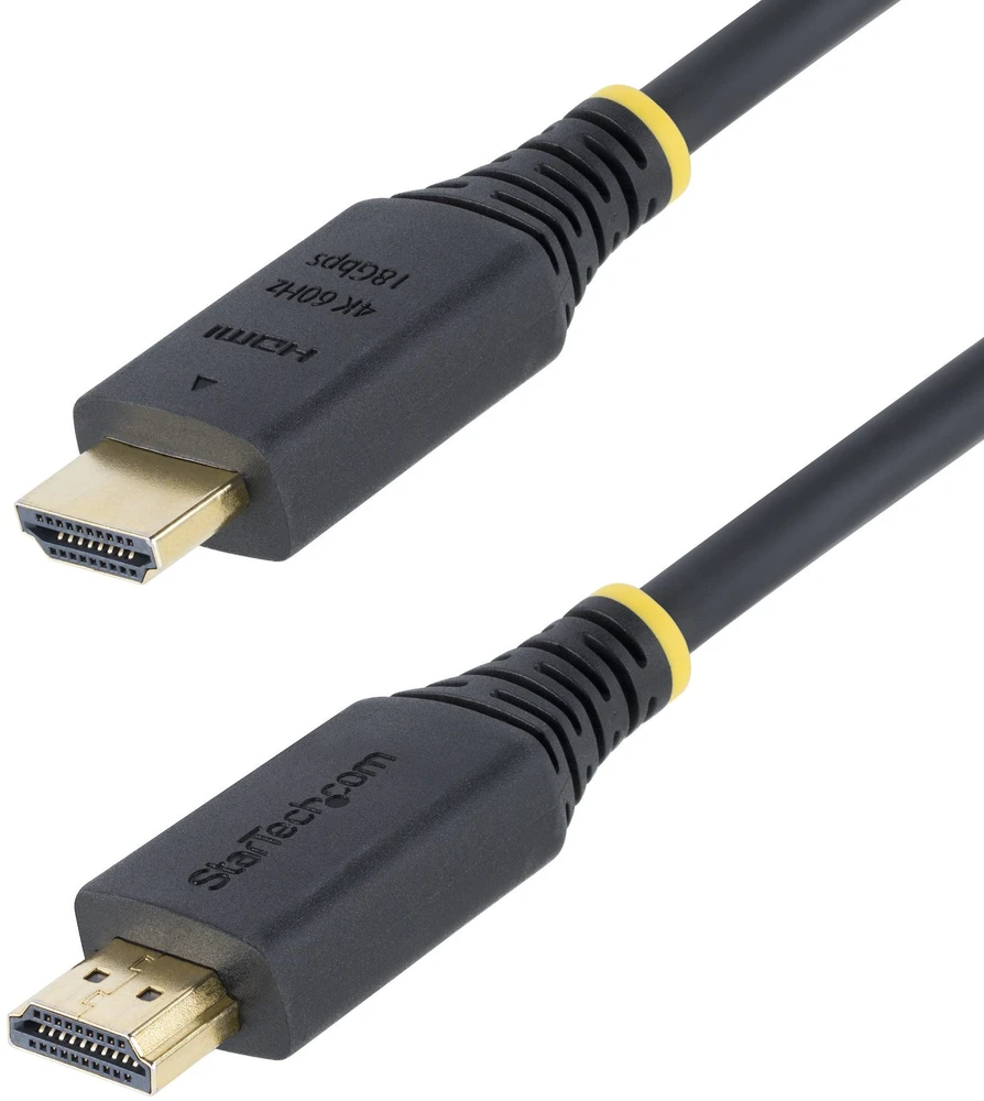 Kabelis StarTech HDMI - HDMI 1 m juoda (HDMI2-CABLE-4K60-1M)