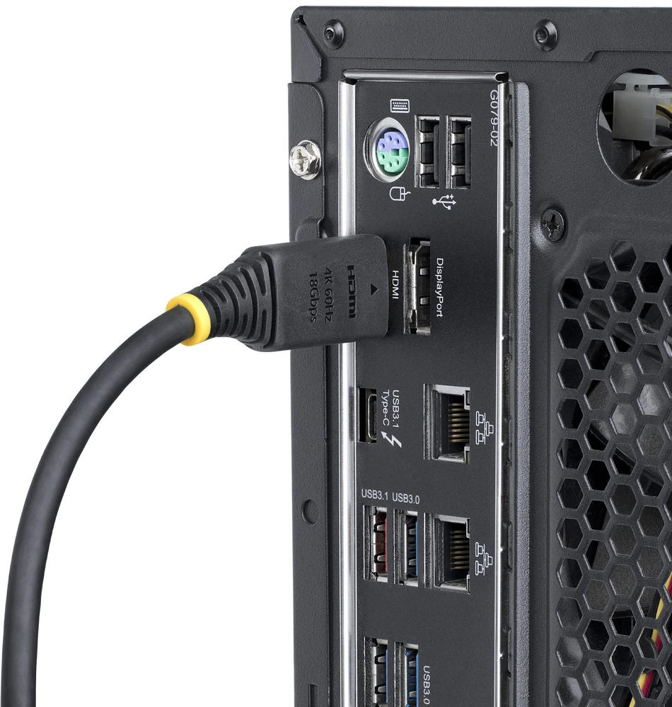 Kabelis StarTech HDMI - HDMI 1 m juoda (HDMI2-CABLE-4K60-1M)