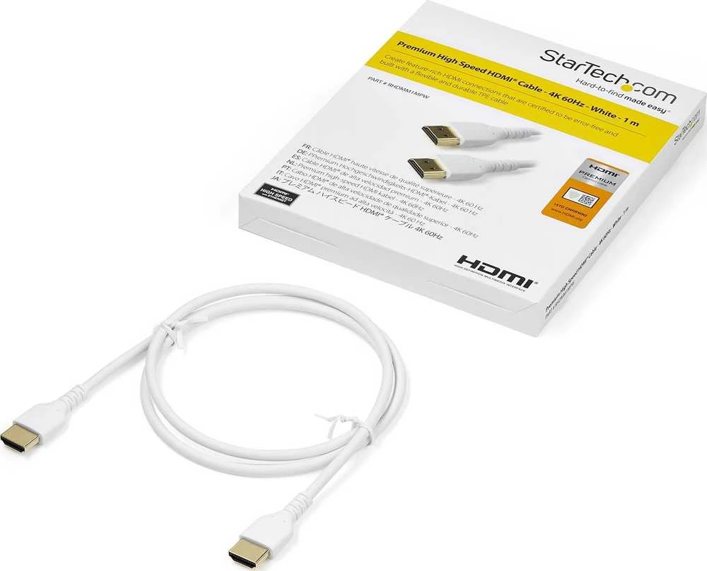 Kabelis StarTech HDMI - HDMI 1m balta (RHDMM1MPW)