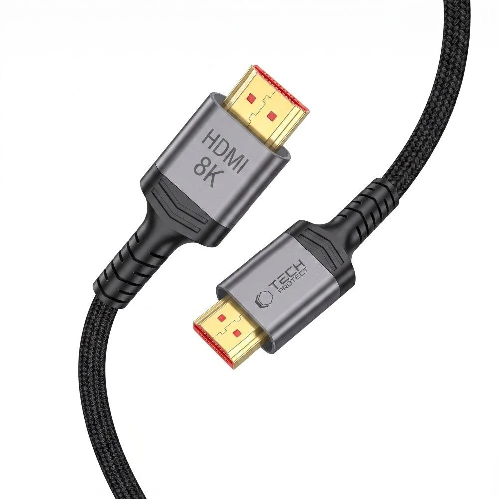 „Tech-Protect UltraBoost HDMI 2.1 4K 120HZ / 8K 60HZ“ kabelis, 100 cm - juodas