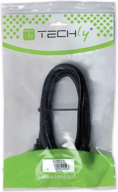 Techly Techniškai 1.8m HDMI - DVI-D M/M 1,8m Juoda