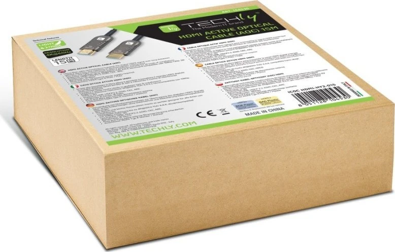 Kabelis Techly HDMI - HDMI 15m juoda (ICOC HDMI-HY2-015)