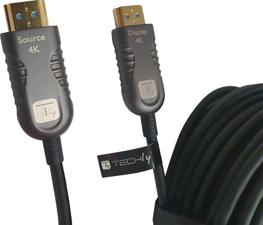 „Techly“ HDMI - HDMI kabelis 20 m, juodas (ICOC-HDMI-HY2-020)
