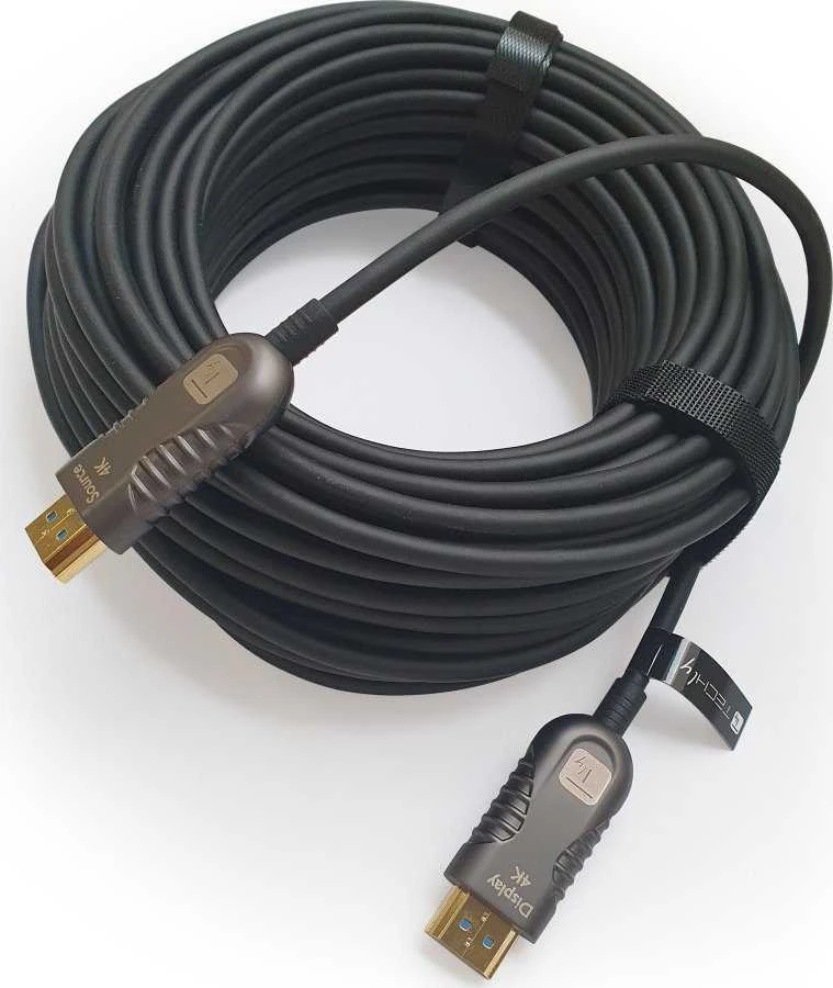 „Techly“ HDMI - HDMI kabelis 20 m, juodas (ICOC-HDMI-HY2-020)