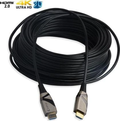 Kabelis Techly HDMI - HDMI optinis 4K 30m juodas (103991)