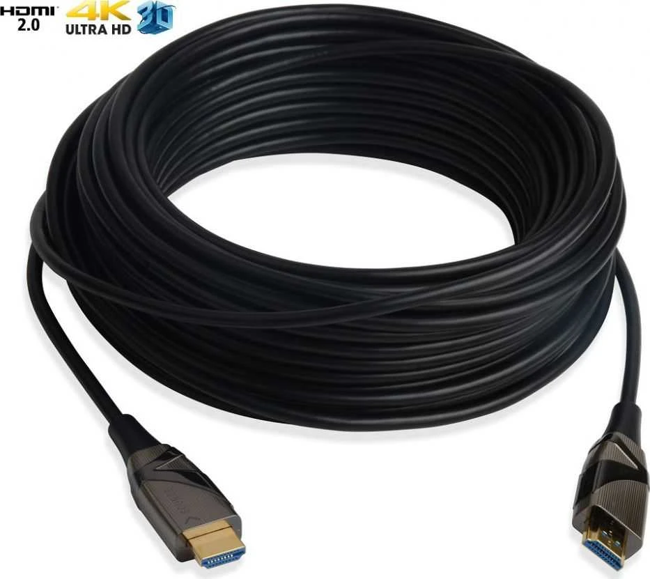 „Techly“ HDMI - HDMI kabelis, 50 m, juodas (ICOC-HDMI-HY2-050)