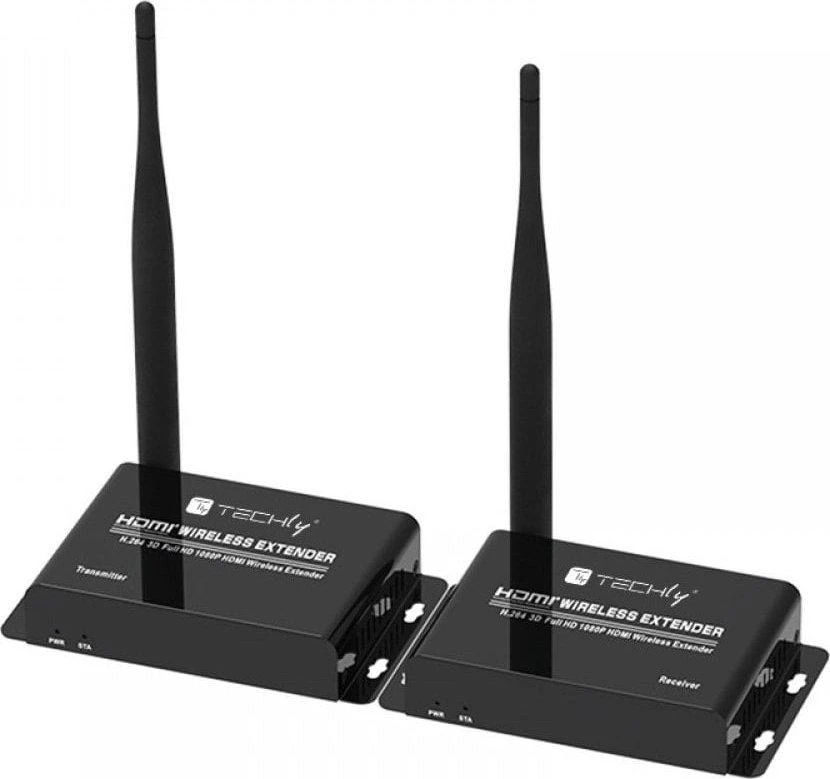 TECHLY 50m Wireless HDMI Extender Full HD 1080p 60Hz