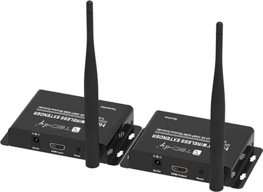 TECHLY 50m Wireless HDMI Extender Full HD 1080p 60Hz