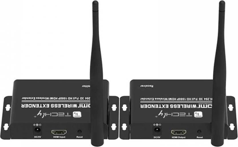 TECHLY 50m Wireless HDMI Extender Full HD 1080p 60Hz