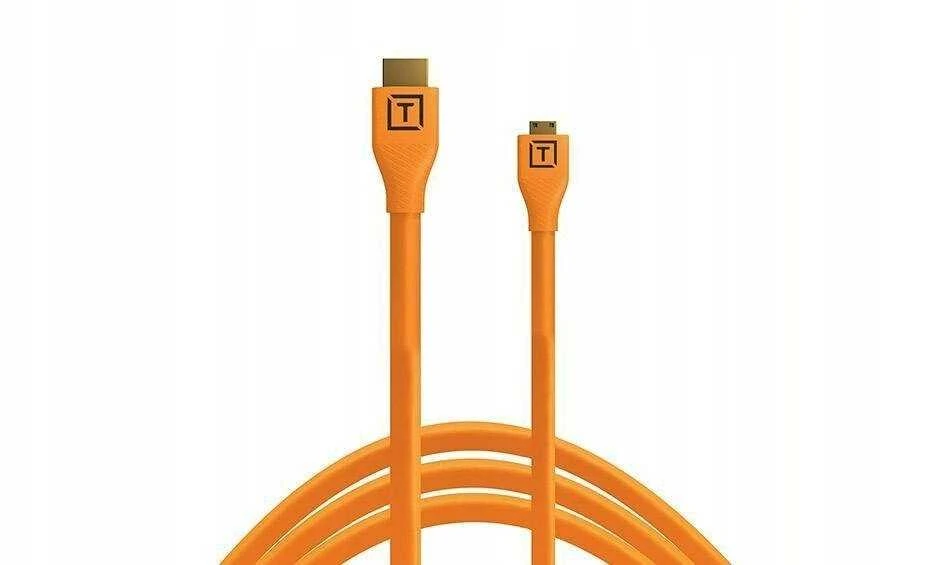 Tether Tools oranžinis HDMI į Micro HDMI laidas