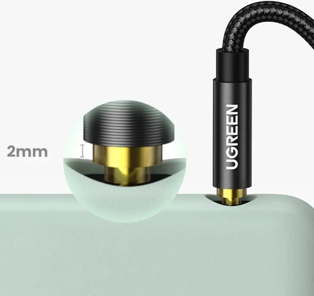 UGREEN 3.5mm AUX kabelis 1m - Juodas