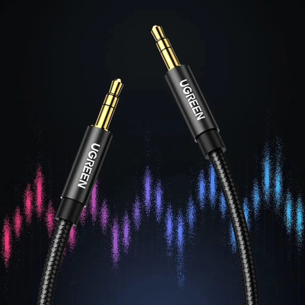 UGREEN 3.5mm AUX kabelis 1m - Juodas