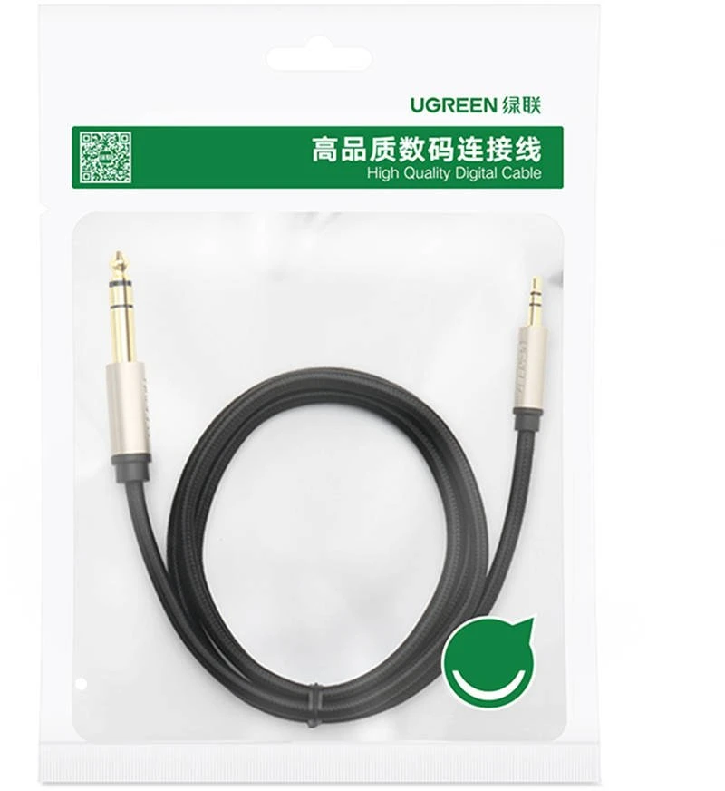 UGREEN AV127 kabelis - 3.5 mm lizdas TRS - 2 m (pilka)