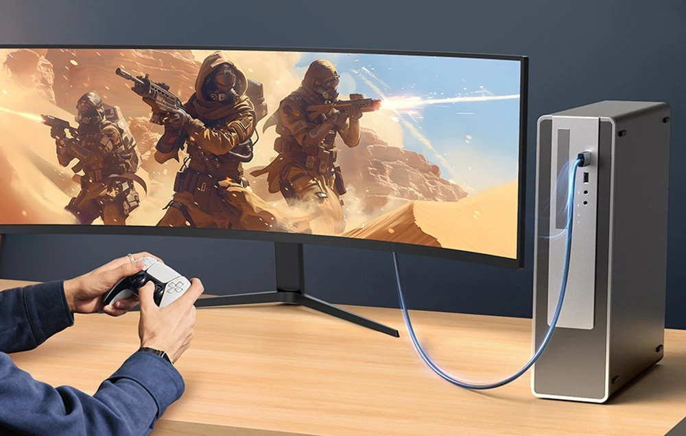 Kabelis DisplayPort (DP) kištukas - HDMI kištukas vienpusis 4K@30Hz 3m juodas DP125 UGREEN