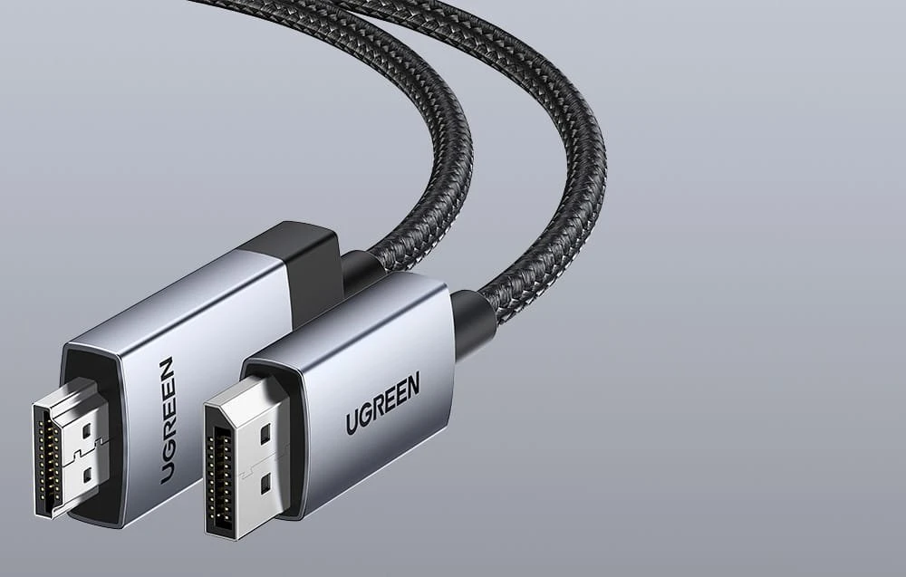 Ugreen DP119 25491 DisplayPort į HDMI 4K 60Hz kabelis 3m – pilkas