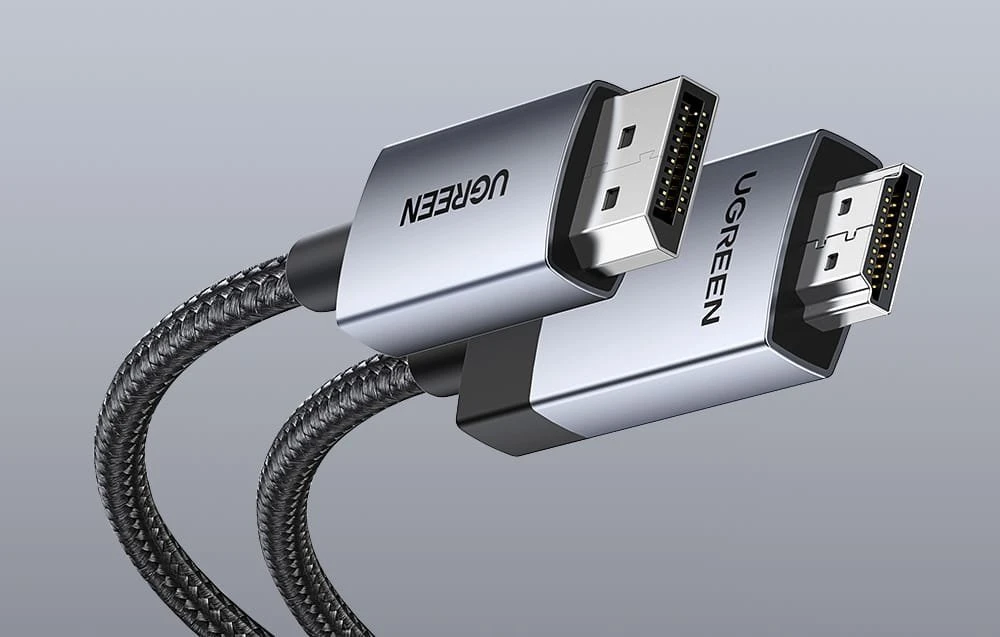 Ugreen DP119 25491 DisplayPort į HDMI 4K 60Hz kabelis 3m – pilkas