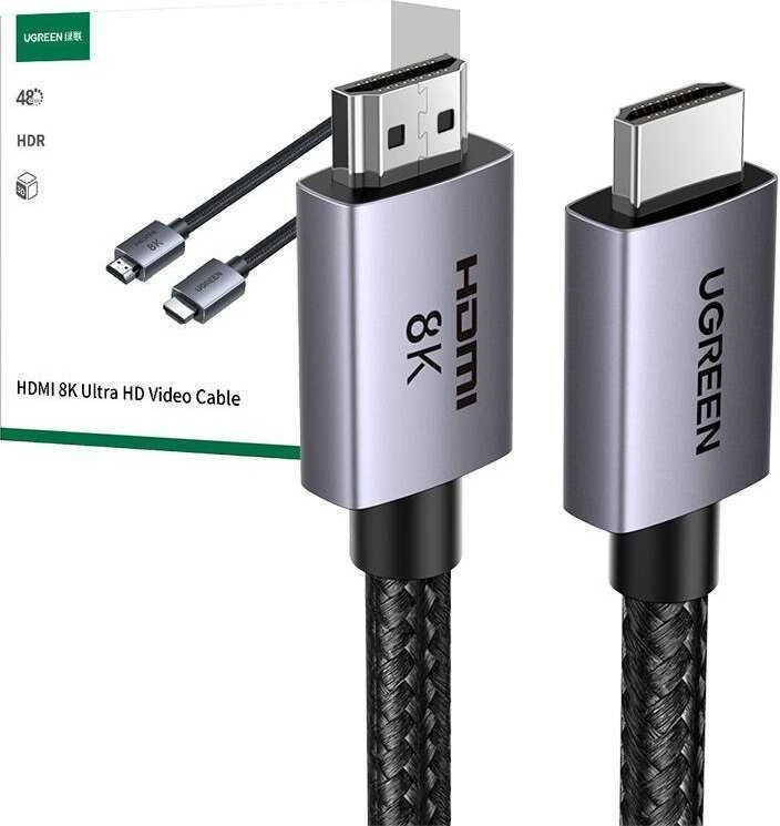 Ugreen HDMI 2.1 8K laidas su metaliniais antgaliais