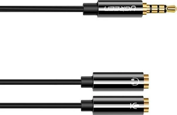 UGREEN AV141 ausinių skirstytuvas 3.5mm - Juodas