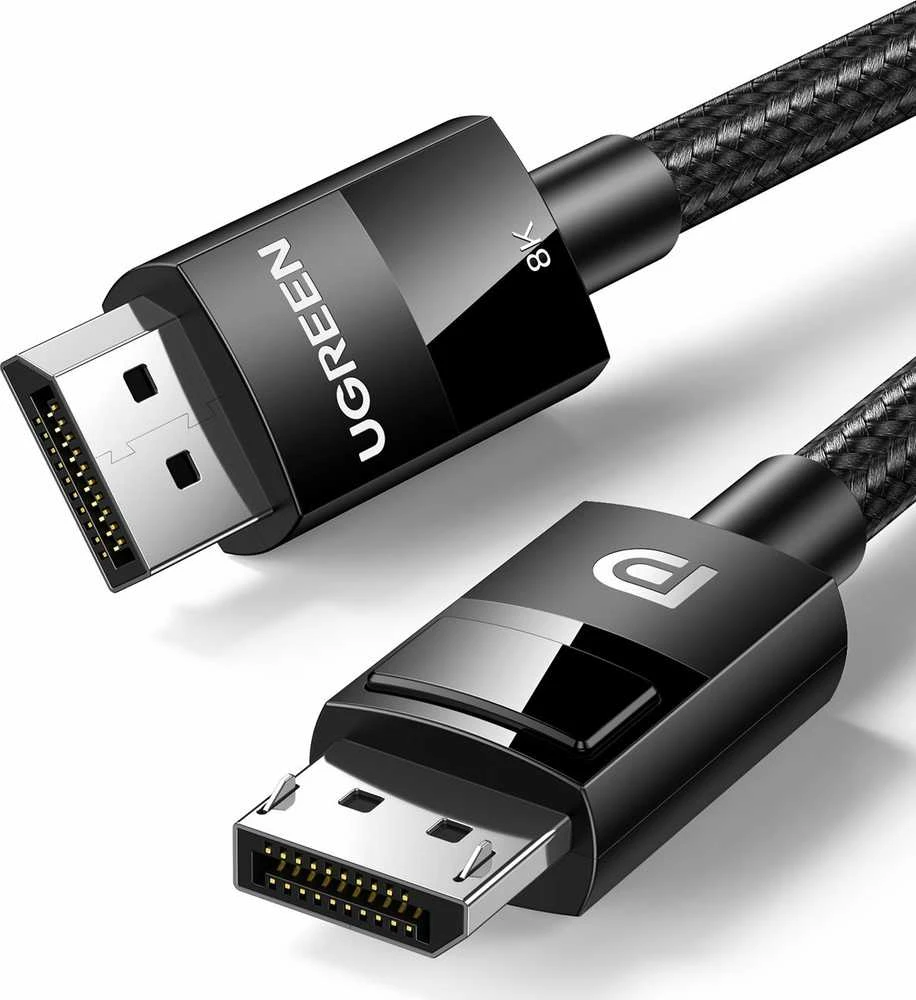 Kabelis Ugreen DP114 DisplayPort 1.4 to DisplayPort 1.4 1.0m juodas