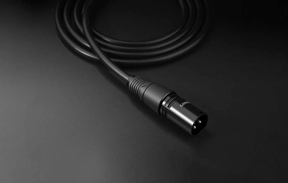 Kabelis XLR lizdas XLR kištukinis kabelis UGREEN AV130 - 5m (juodas)