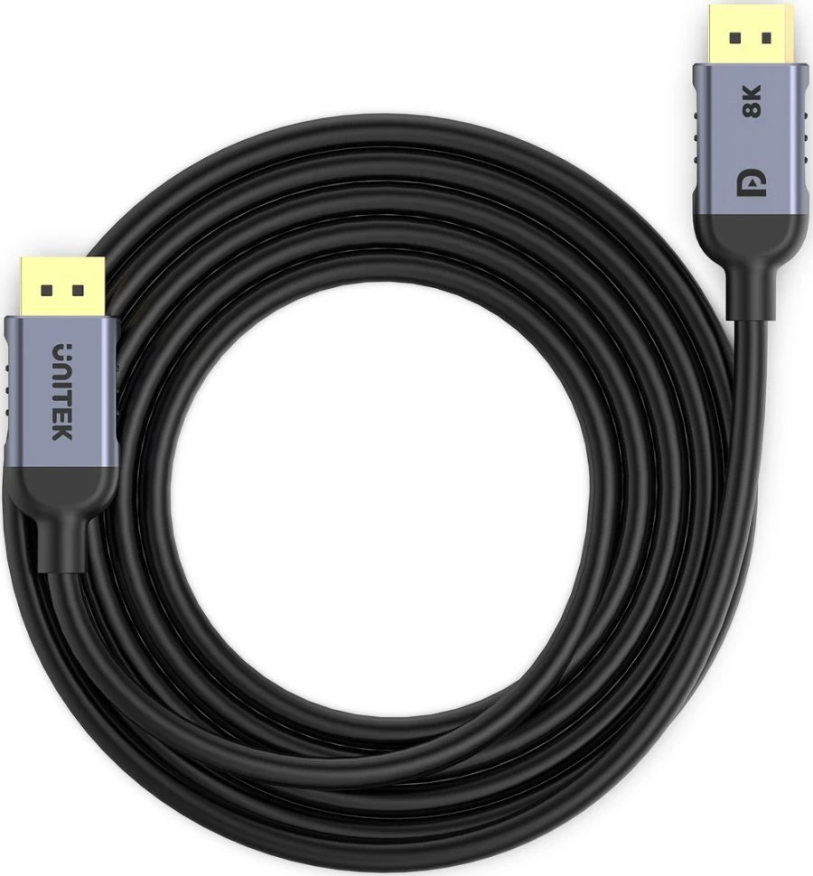 Unitek Kabelis DisplayPort 1.4 8k 60hz, 4k 240hz, HD 5m