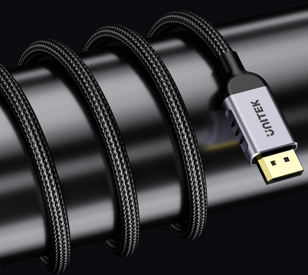 UNITEK C1626GY01-2M DisplayPort 2.1 Juodas