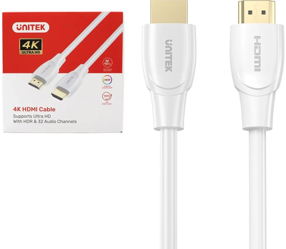 Unitek Kabelis HDMI 2.0 4K balta 0.3m
