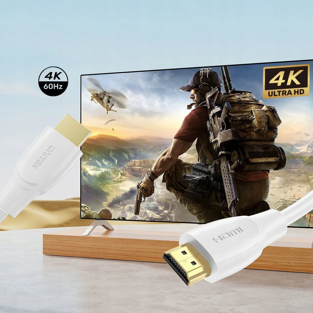 Unitek Kabelis HDMI 2.0 4K balta 20m